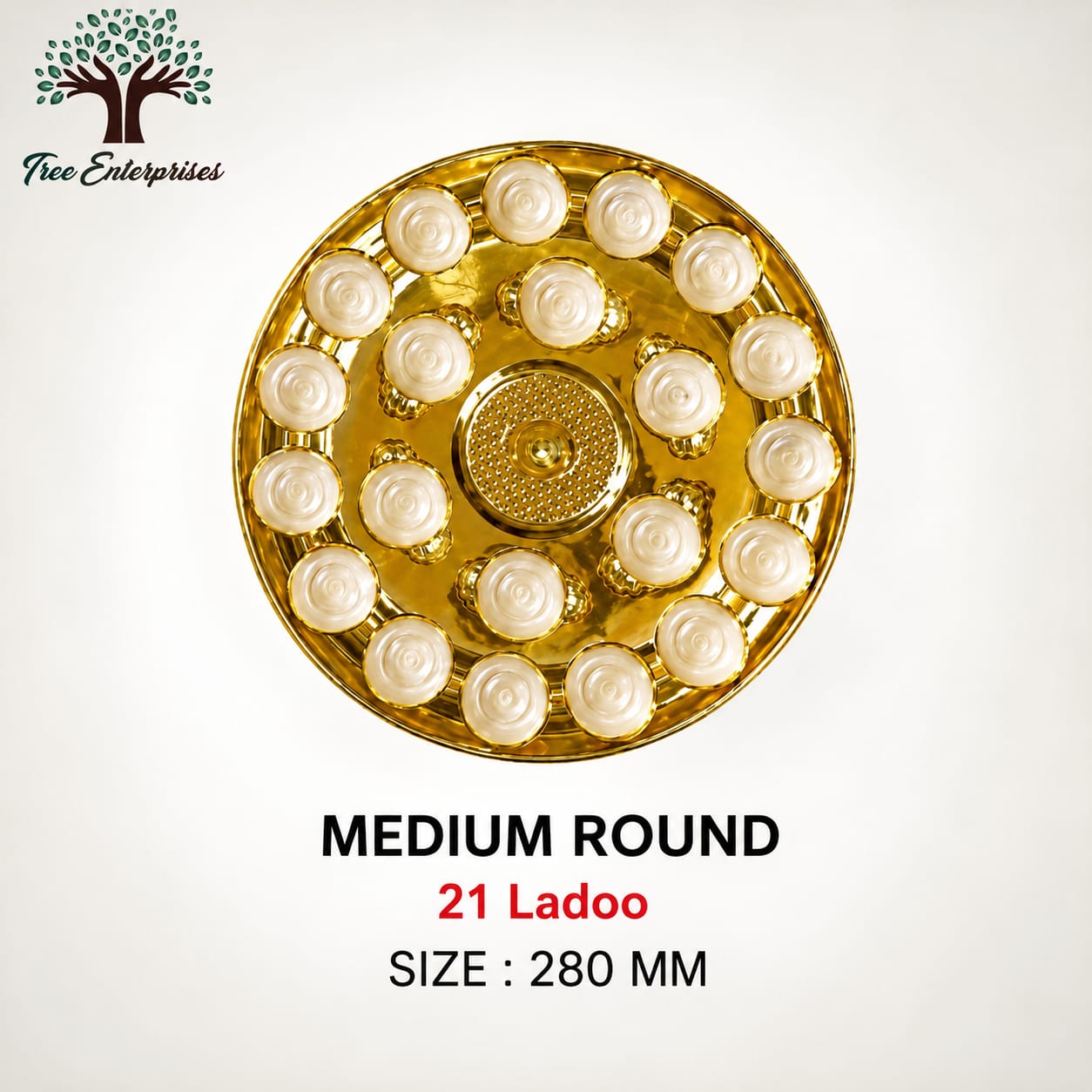 MEDIUM ROUND  21 LADOO SIZE 280MM